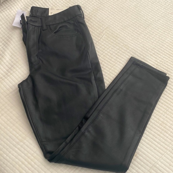 American Eagle Vegan Leather High Rise Jegging NWT - Picture 1 of 4
